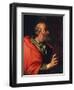 Head of an Old Man' (The Apostle Peter), 17th Century-Bernardo Strozzi-Framed Giclee Print