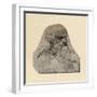 'Head of an Old Man Turned to the Right', c1480 (1945)-Leonardo Da Vinci-Framed Giclee Print