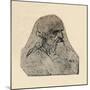 'Head of an Old Man Turned to the Right', c1480 (1945)-Leonardo Da Vinci-Mounted Giclee Print