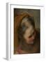 Head of an Old Woman Looking to Lower right (Saint Elizabeth), 1584-86 (Oil on Paper)-Federico Fiori Barocci or Baroccio-Framed Giclee Print