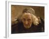 Head of an Old Woman, Study for a Larger Painting-Nikolai Alexeivich Kasatkin-Framed Giclee Print