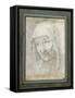 Head of an Old Woman-Jacques Stella-Framed Stretched Canvas