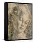 Head of Angel-Andrea del Verrocchio-Framed Stretched Canvas