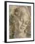 Head of Angel-Andrea del Verrocchio-Framed Giclee Print