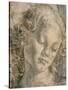 Head of Angel-Andrea del Verrocchio-Stretched Canvas