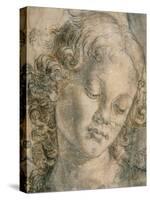 Head of Angel-Andrea del Verrocchio-Stretched Canvas