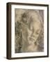 Head of Angel-Andrea del Verrocchio-Framed Giclee Print