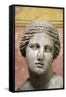 Head of Aphrodite, Goddess of Beauty and Love, 2nd Century-Praxiteles Praxiteles-Framed Stretched Canvas