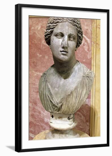 Head of Aphrodite, Goddess of Beauty and Love, 2nd Century-Praxiteles Praxiteles-Framed Photographic Print