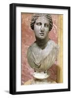 Head of Aphrodite, Goddess of Beauty and Love, 2nd Century-Praxiteles Praxiteles-Framed Photographic Print