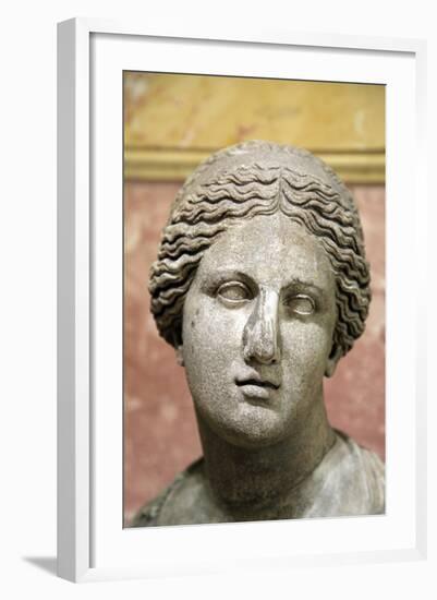 Head of Aphrodite, Goddess of Beauty and Love, 2nd Century-Praxiteles Praxiteles-Framed Photographic Print