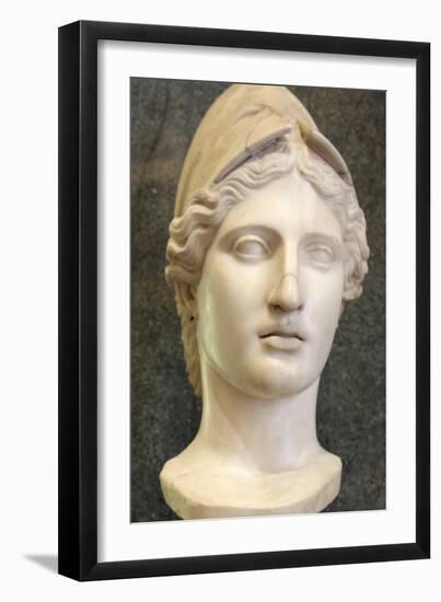 Head of Athena, Goddess of Wisdom and Just War, and Patroness of Crafts, Early 1st Century-Kresilas Kresilas-Framed Photographic Print