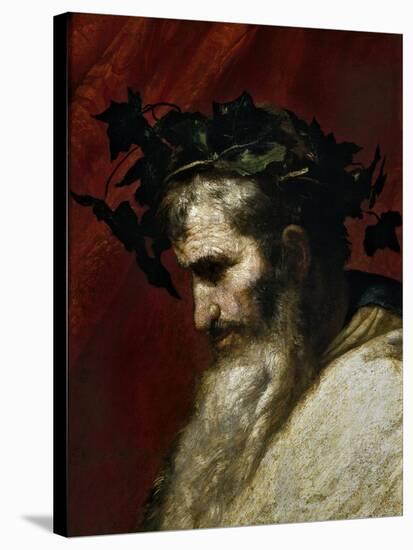 Head of Bacchus, Ca. 1635-Jusepe de Ribera-Stretched Canvas