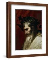 Head of Bacchus, Ca. 1635-Jusepe de Ribera-Framed Giclee Print