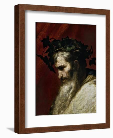 Head of Bacchus, Ca. 1635-Jusepe de Ribera-Framed Giclee Print