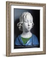 Head of Child-Andrea Della Robbia-Framed Giclee Print