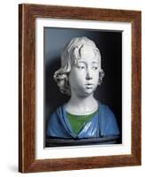 Head of Child-Andrea Della Robbia-Framed Giclee Print