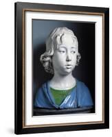 Head of Child-Andrea Della Robbia-Framed Giclee Print