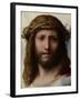 Head of Christ, 1525-1528-Correggio-Framed Giclee Print