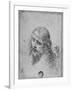 'Head of Christ', c1480 (1945)-Leonardo Da Vinci-Framed Giclee Print