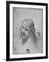 'Head of Christ', c1480 (1945)-Leonardo Da Vinci-Framed Giclee Print