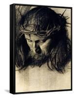 Head of Christ, circa 1890-Franz von Stuck-Framed Stretched Canvas