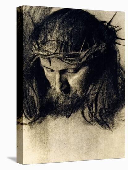 Head of Christ, circa 1890-Franz von Stuck-Stretched Canvas