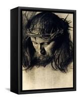 Head of Christ, circa 1890-Franz von Stuck-Framed Stretched Canvas