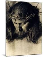 Head of Christ, circa 1890-Franz von Stuck-Mounted Giclee Print