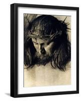 Head of Christ, circa 1890-Franz von Stuck-Framed Giclee Print