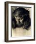 Head of Christ, circa 1890-Franz von Stuck-Framed Premium Giclee Print