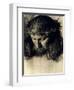 Head of Christ, circa 1890-Franz von Stuck-Framed Giclee Print