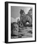 Head of Christ in Front of Destroyed Cathedral 2 Miles from Where the US Dropped an Atomic Bomb-Bernard Hoffman-Framed Photographic Print