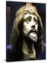 Head of Christ (Wood and Human Hair)-Brazilian-Stretched Canvas