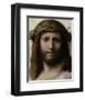 Head of Christ-Correggio (Antonio Allegri)-Framed Art Print