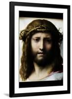 Head of Christ-Antonio Allegri Da Correggio-Framed Art Print