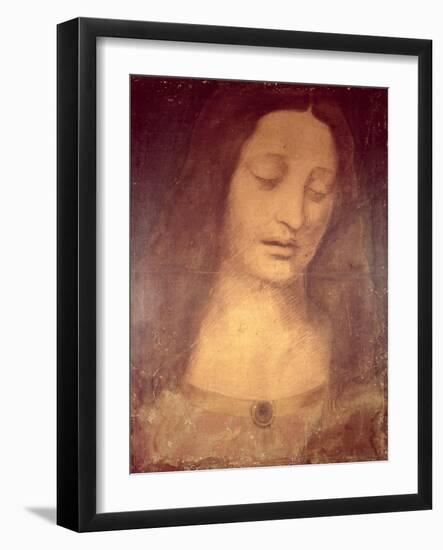 Head of Christ-Leonardo da Vinci-Framed Giclee Print