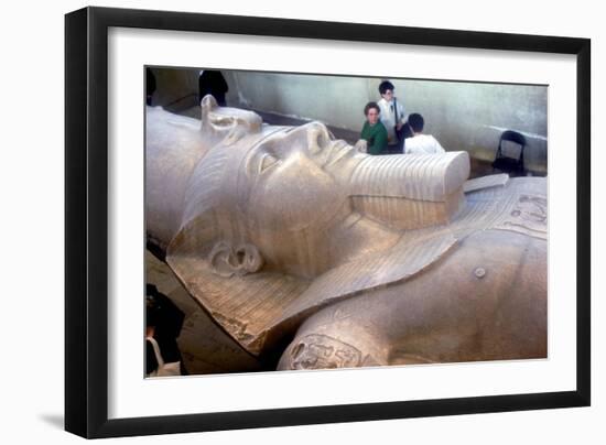 Head of colossal statue of Rameses II, Memphis, Egypt, c13th century BC. Artist: Unknown-Unknown-Framed Giclee Print