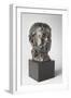 Head of Crying Girl, Modeled 1885-90, Cast by Alexis Rudier (1874-1952), 1925 (Bronze)-Auguste Rodin-Framed Giclee Print