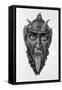 Head of Devil with Tongue Out-null-Framed Stretched Canvas