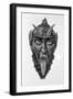 Head of Devil with Tongue Out-null-Framed Giclee Print