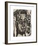 Head of Dr. Robert Binswanger (the Student)-Ernst Ludwig Kirchner-Framed Premium Giclee Print