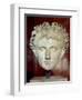 Head of Emperor Augustus, from Certeveri-Roman School-Framed Giclee Print