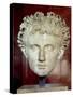 Head of Emperor Augustus, from Certeveri-Roman School-Stretched Canvas