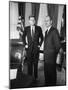 Head of 'Food for Peace' Program George S. Mcgovern with Pres. John F. Kennedy at White House-null-Mounted Photographic Print