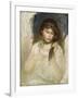 Head of Gabrielle, 1895-Pierre-Auguste Renoir-Framed Giclee Print