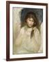 Head of Gabrielle, 1895-Pierre-Auguste Renoir-Framed Giclee Print