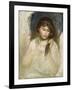 Head of Gabrielle, 1895-Pierre-Auguste Renoir-Framed Giclee Print