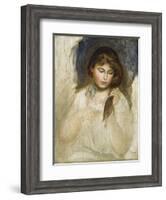 Head of Gabrielle, 1895-Pierre-Auguste Renoir-Framed Giclee Print