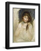 Head of Gabrielle, 1895-Pierre-Auguste Renoir-Framed Giclee Print